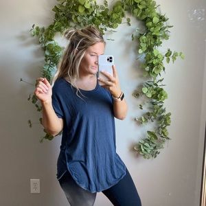 Lou & Grey Grey navy tunic tee Medium